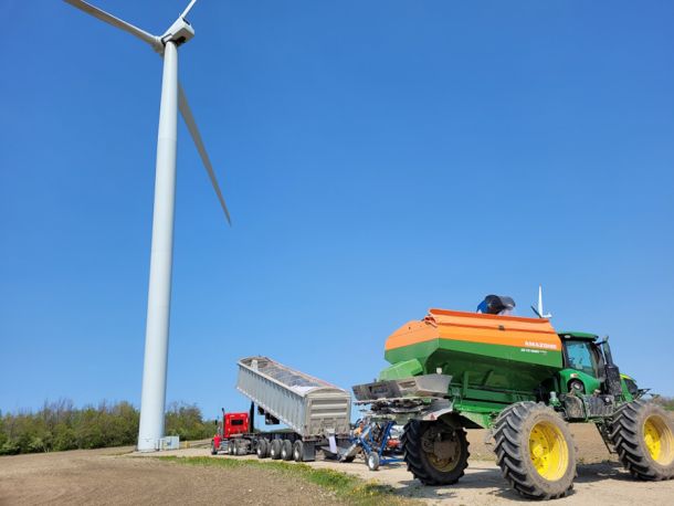 Brussels Agromart Ltd windmill and truck