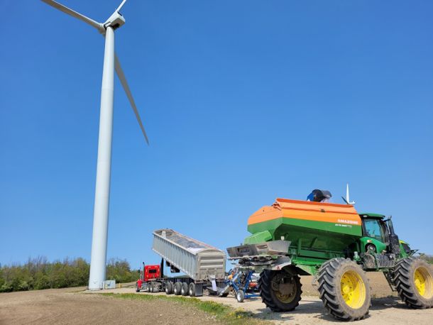 Brussels Agromart Ltd windmill and truck